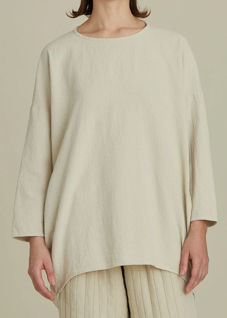 Black Crane - Lantern Tunic in Ivory