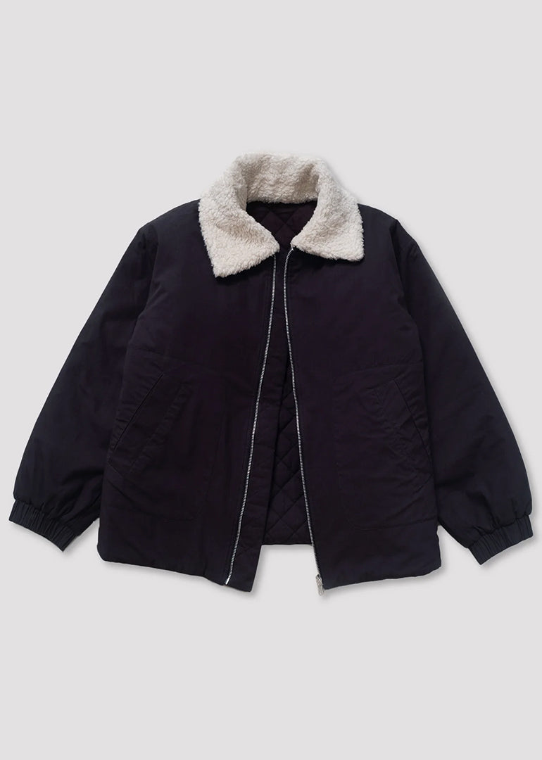 Micaela Greg - Reversible Bomber in Faded Black