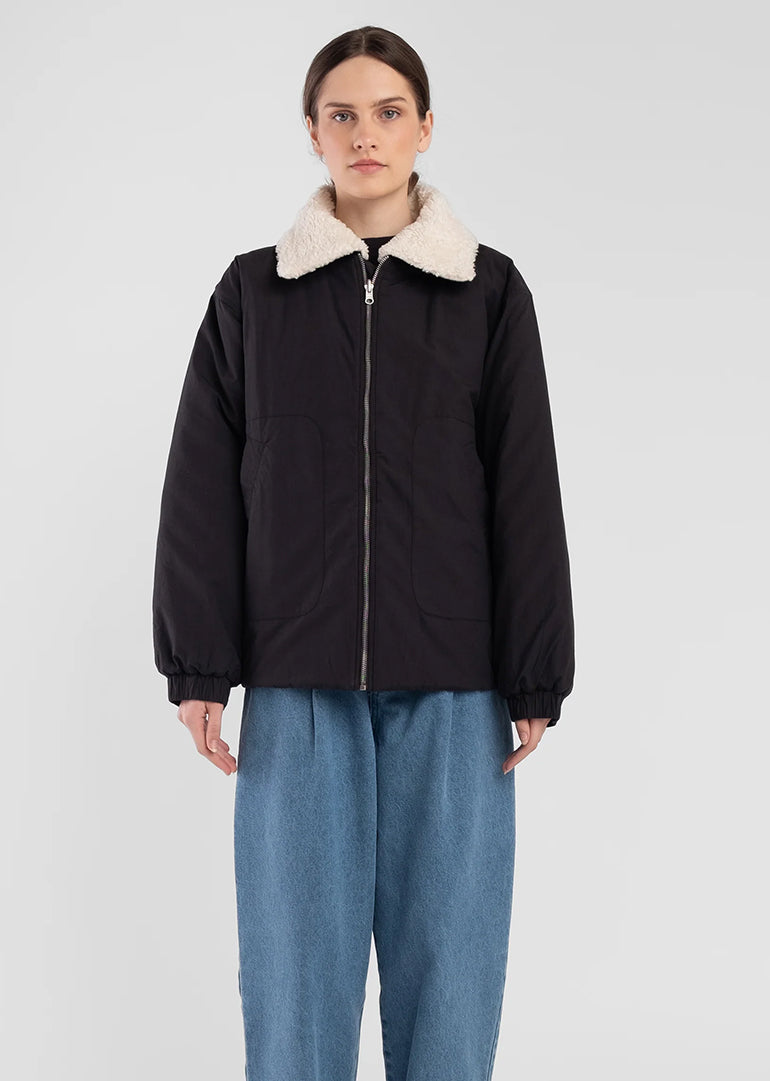 Micaela Greg - Reversible Bomber in Faded Black