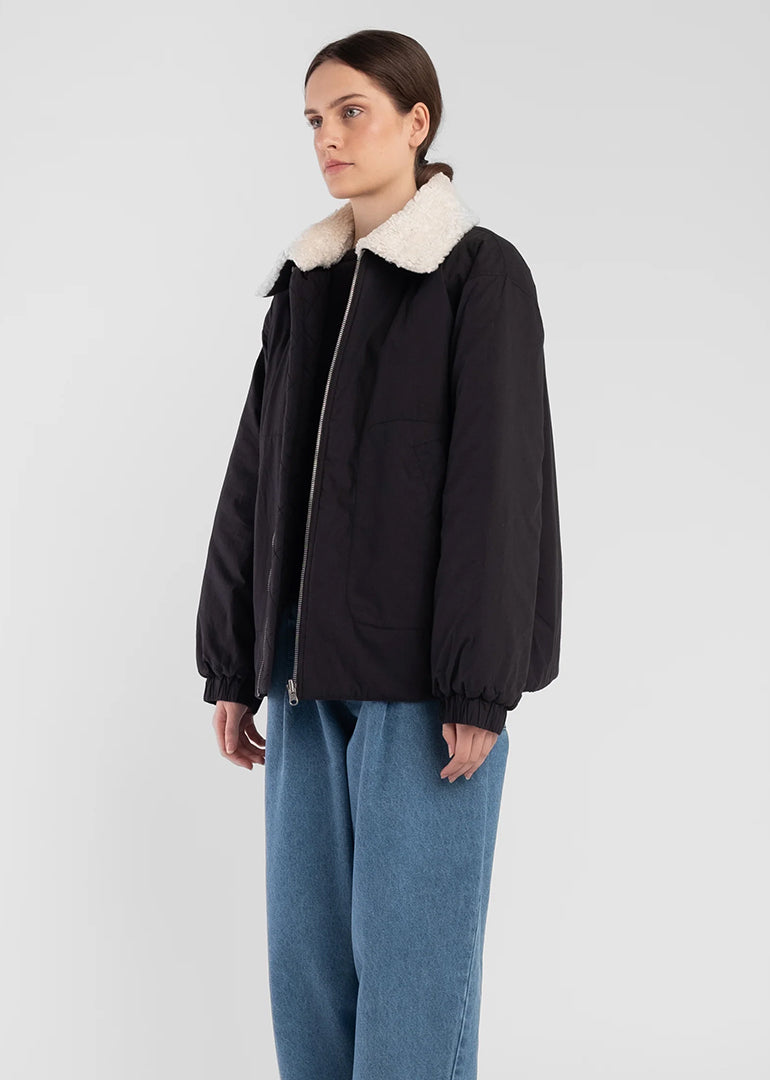 Micaela Greg - Reversible Bomber in Faded Black