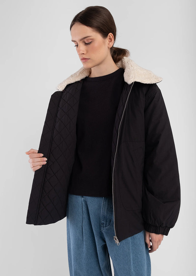 Micaela Greg - Reversible Bomber in Faded Black