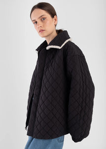 Micaela Greg - Reversible Bomber in Faded Black 