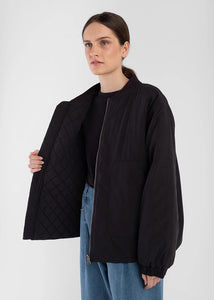 Micaela Greg - Reversible Bomber in Faded Black 