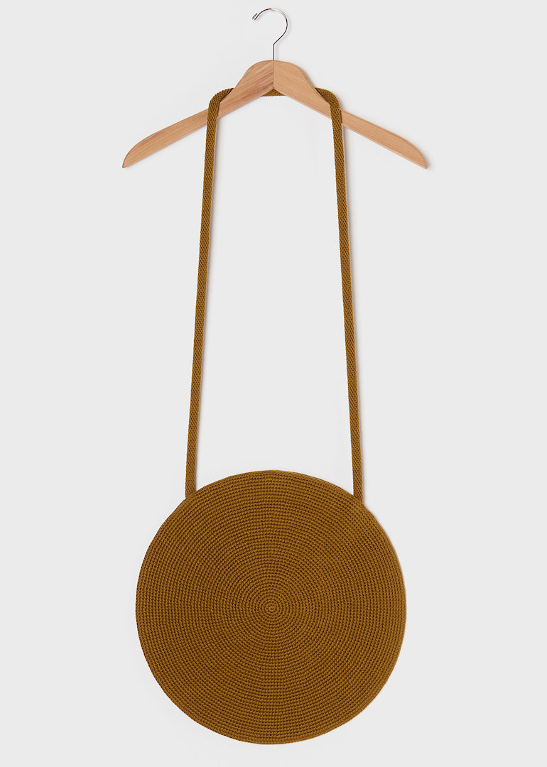 Misha & Puff - Full Moon Crochet Bag in Antique Brass